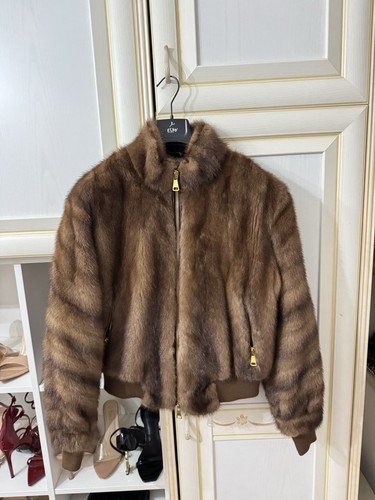 Giacca bomber visone miele - giacca, in
