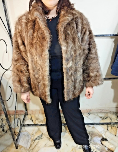 Pelliccia vera visone marrone - pelliccia,