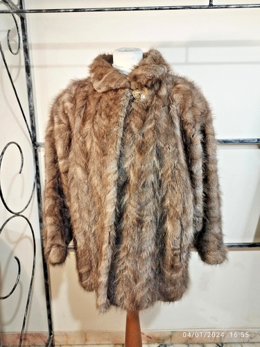 Pelliccia vera visone marrone - vera,