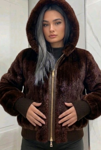 Bomber visone donna pelliccia - visone,