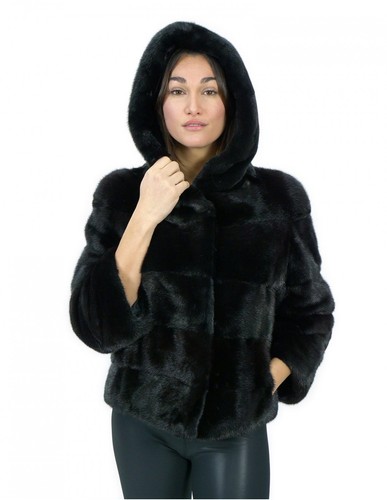 Giacca corta nero - , pelliccia